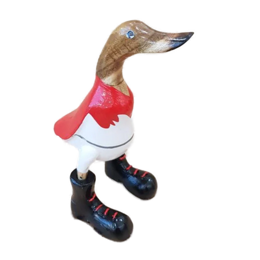 AFL Sydney Swans 40cm Wooden Duck Go Swans