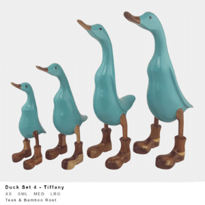 A Tiffany Ducks In Brown Boots