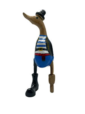 A Duck Wooden Pirate Blue