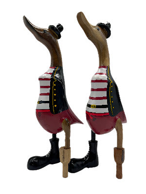 A Duck Wooden Pirate Red