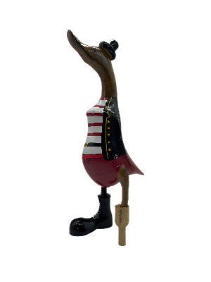 A Duck Wooden Pirate Red