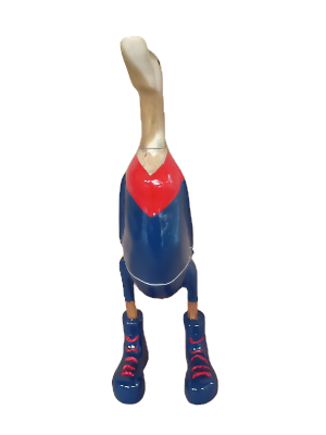 AFL Melbourne 40cm Wooden Duck Go Demons